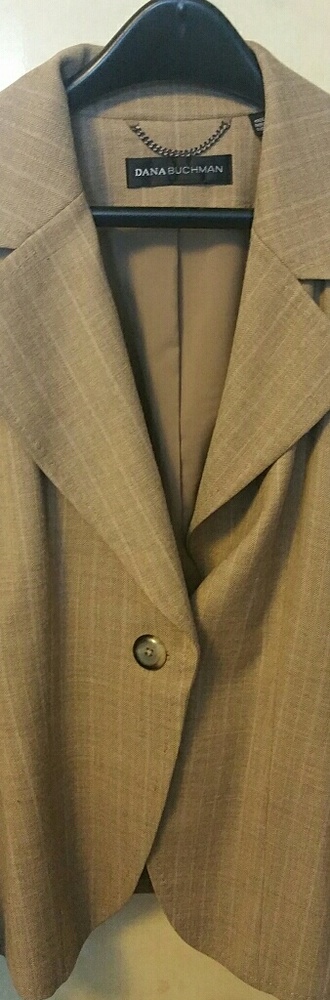 Dana Bushman Wool Blazer Tan Fancy - image 2